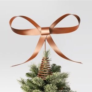 NIB 8.6" Target Wondershop Gold Bow Tree Topper